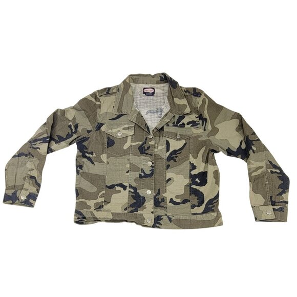 Zoey Beth Camouflage Jacket Cotton Blend Button-Up Casual Womens Size 16 New - Picture 3 of 7